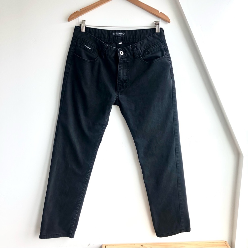 •DOLCE & GABBANA• black jeans Sz 34 (30X28) ITALY